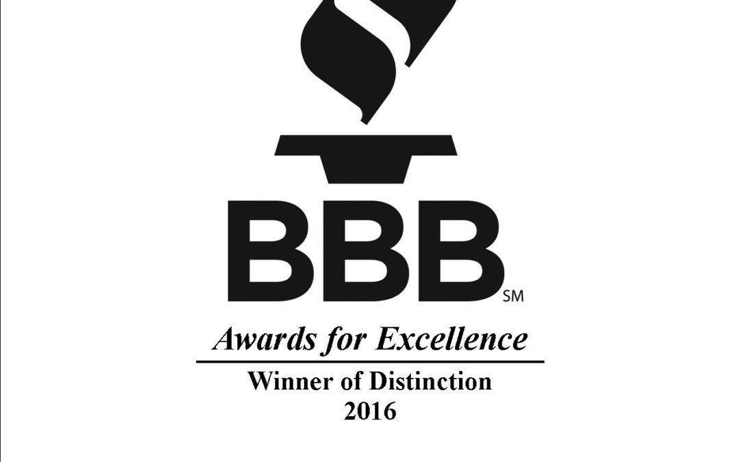 We’re a BBB Award Winner Again!